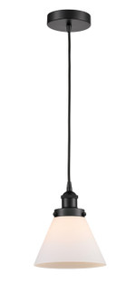 Edison One Light Mini Pendant in Matte Black (405|616-1PH-BK-G41)