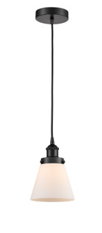 Edison LED Mini Pendant in Matte Black (405|616-1PH-BK-G61-LED)