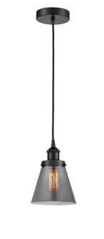 Edison One Light Mini Pendant in Matte Black (405|616-1PH-BK-G63)
