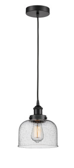 Edison One Light Mini Pendant in Matte Black (405|616-1PH-BK-G74)
