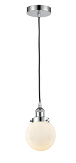 Edison One Light Mini Pendant in Polished Chrome (405|616-1PH-PC-G201-6) Edison One Light Mini Pendant in Polished Chrome (405|616-1PH-PC-G201-6)