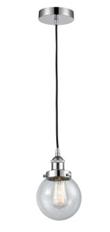 Edison One Light Mini Pendant in Polished Chrome (405|616-1PH-PC-G204-6)