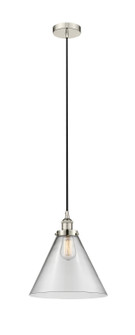 Edison LED Pendant in Polished Nickel (405|616-1PH-PN-G42-L-LED)