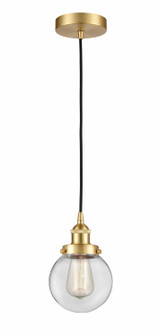 Edison One Light Mini Pendant in Satin Gold (405|616-1PH-SG-G202-6)