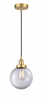 Edison LED Mini Pendant in Satin Gold (405|616-1PH-SG-G202-8-LED) Edison LED Mini Pendant in Satin Gold (405|616-1PH-SG-G202-8-LED)