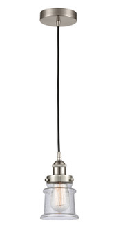 Edison LED Mini Pendant in Brushed Satin Nickel (405|616-1PH-SN-G184S-LED)