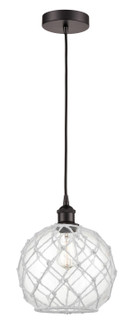 Edison One Light Mini Pendant in Oil Rubbed Bronze (405|616-1P-OB-G122-10RW)