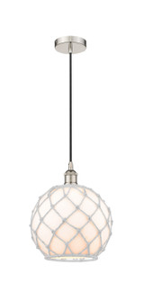 Edison One Light Mini Pendant in Polished Nickel (405|616-1P-PN-G121-10RW)