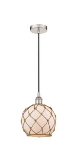 Edison One Light Mini Pendant in Polished Nickel (405|616-1P-PN-G121-8RB)