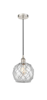 Edison One Light Mini Pendant in Polished Nickel (405|616-1P-PN-G122-8RW)