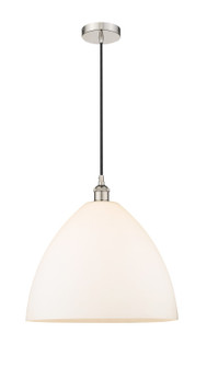 Edison One Light Pendant in Polished Nickel (405|616-1P-PN-GBD-161)