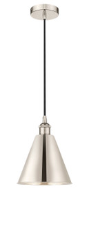 Edison One Light Mini Pendant in Polished Nickel (405|616-1P-PN-MBC-8-PN)