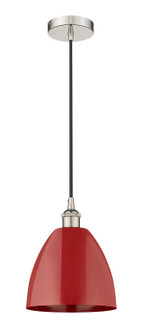 Edison One Light Mini Pendant in Polished Nickel (405|616-1P-PN-MBD-9-RD)