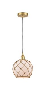 Edison One Light Mini Pendant in Satin Gold (405|616-1P-SG-G121-8RB)