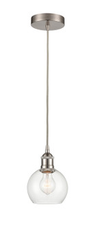 Edison One Light Mini Pendant in Brushed Satin Nickel (405|616-1P-SN-G122-6)