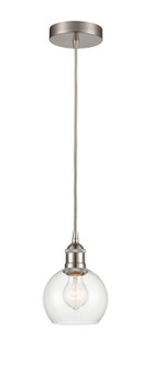 Edison LED Mini Pendant in Brushed Satin Nickel (405|616-1P-SN-G122-6-LED)