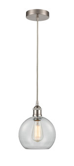 Edison One Light Mini Pendant in Brushed Satin Nickel (405|616-1P-SN-G122-8)