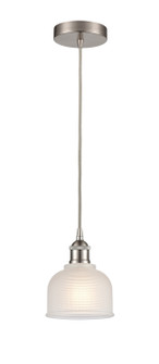 Edison LED Mini Pendant in Brushed Satin Nickel (405|616-1P-SN-G411-LED)