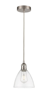 Edison One Light Mini Pendant in Brushed Satin Nickel (405|616-1P-SN-GBD-752)