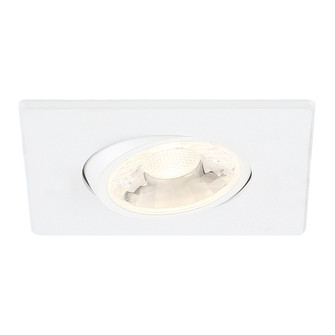34892-40 LED REC,3IN,SQ GMBL,8W,40K,WHT in White (40|34892-40-02)