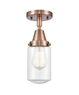 Caden One Light Flush Mount in Antique Copper (405|447-1C-AC-G312)