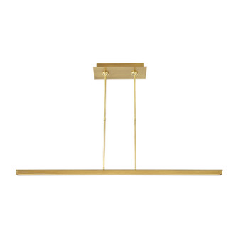 Stagger LED Linear Suspension in Natural Brass (182|700LSSTG48NB-LED927)