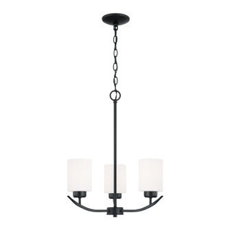 Dixon Three Light Chandelier in Matte Black (65|415231MB-338)