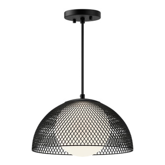 Haven One Light Pendant in Matte Black/Opal Matte Glass (452|PD402513MBOP)