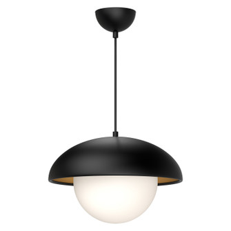 Rubio One Light Pendant in Matte Black/Opal Matte Glass (452|PD522016MBOP)