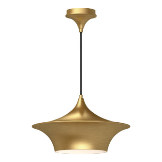 Emiko One Light Pendant in Brushed Gold|Matte Black (452|PD523016BG)