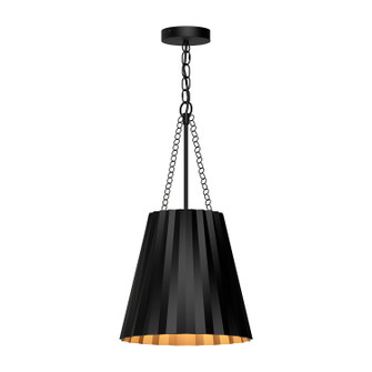 Plisse One Light Pendant in Matte Black (452|PD528012MB)
