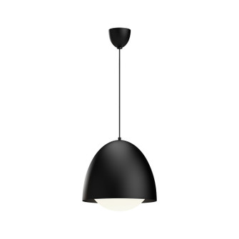 Kenji One Light Pendant in Matte Black/Opal Matte Glass (452|PD529116MBOP)