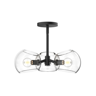 Willow Three Light Pendant in Matte Black (452|PD548315MBCL)