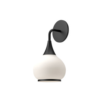 Hazel One Light Vanity in Matte Black/Opal Matte Glass (452|WV524006MBOP)