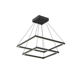 Piazza LED Chandelier in Black (347|CH88224-BK)