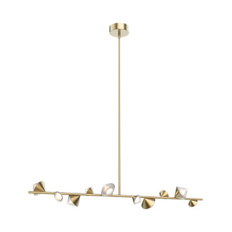 Geode LED Linear Pendant in Brushed Gold (347|LP50851-BG)