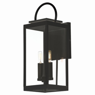 Nassau Vivex One Light Outdoor Wall Sconce in Black (16|40316CLBK)