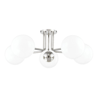 Stella Five Light Semi Flush Mount in Polished Nickel (428|H105605-PN)