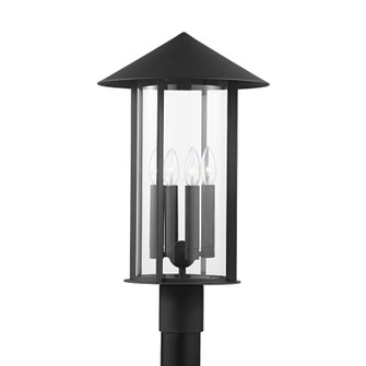 Long Beach Four Light Outdoor Post Mount in Textured Black (67|P1914-TBK)