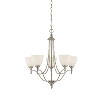 Herndon Five Light Chandelier in Satin Nickel (51|1-1001-5-SN)