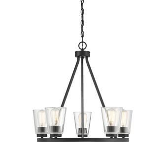 Calhoun Five Light Chandelier in Matte Black (51|1-1021-5-89)