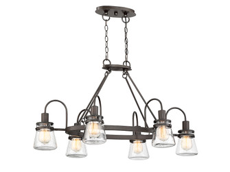 Portsmouth Six Light Outdoor Chandelier in English Bronze (51|1-3502-6-13)