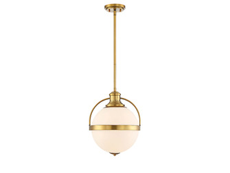 Westbourne One Light Pendant in Warm Brass (51|7-3102-1-322)