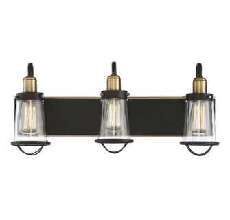 Lansing Three Light Bath Bar in English Bronze and Warm Brass (51|8-1780-3-79)