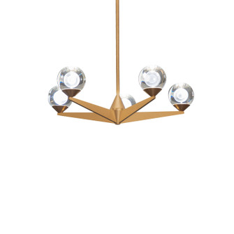 Double Bubble LED Chandelier in Aged Brass (281|PD-82024-AB)
