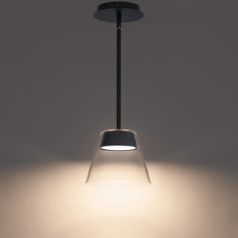 Chandra LED Mini Pendant in Black (34|PD-87208-BK)