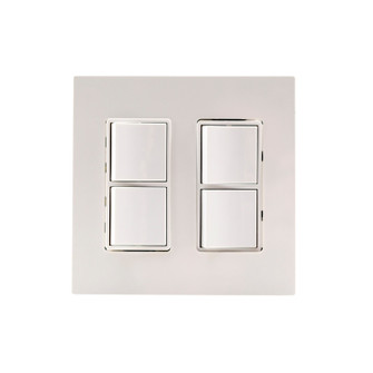 Dual Duplex Switch Wall Plate And Gang Box in White (40|EFDWPW)