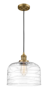 Franklin Restoration LED Mini Pendant in Brushed Brass (405|201C-BB-G713-L-LED)