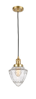Franklin Restoration LED Mini Pendant in Satin Gold (405|201C-SG-G664-7-LED)