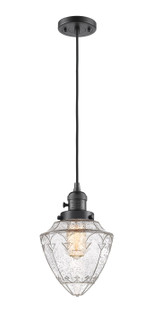 Franklin Restoration LED Mini Pendant in Oil Rubbed Bronze (405|201CSW-OB-G664-7-LED)